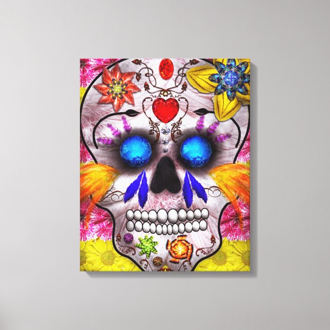 Toile Jour des Morts - Masque de la Mort (Recto)