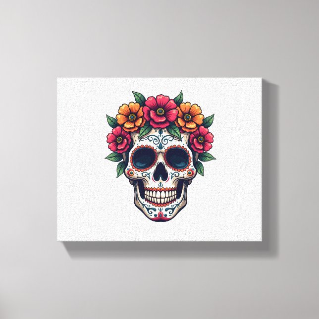 Toile Jour du crâne de sucre mort - Dia de los Muertos S (Recto)