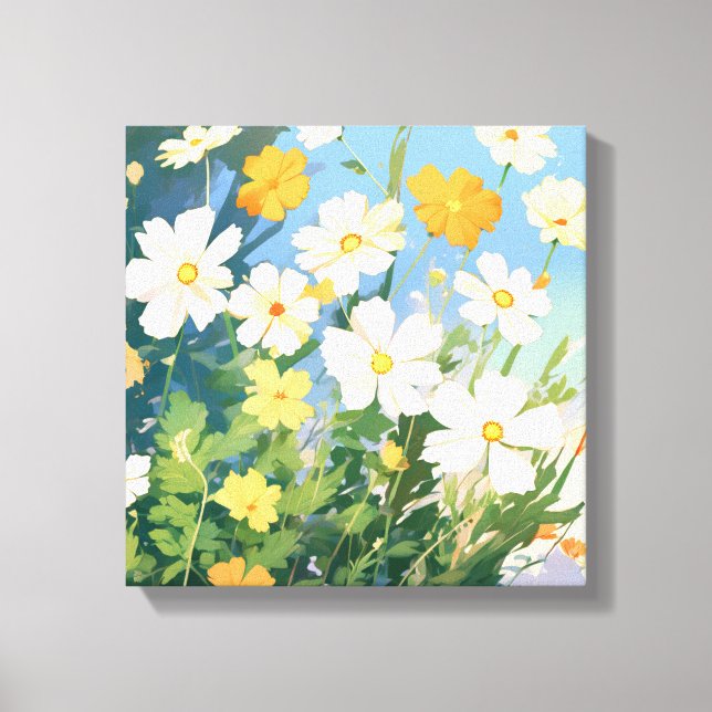 Toile Jour ensoleillé avec jonquilles (Recto)
