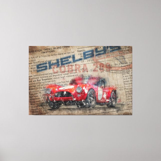 Toile Journal Shelby Cobra 289 (Recto)