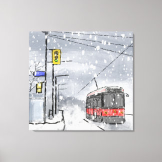 Toile Journée enneigée à Toronto