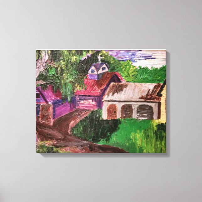 Toile Journée tranquille dans une ferme du Vermont (Recto)