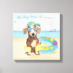 Toile Jours de chiens d'été