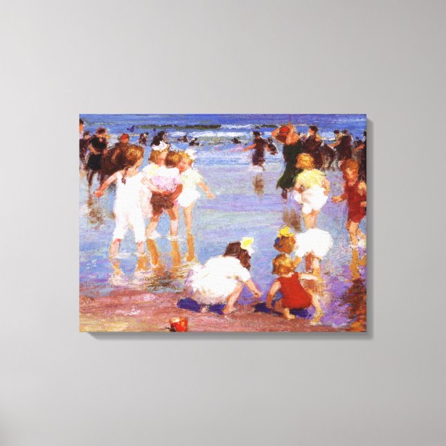 Toile Jours heureux à la plage (par E.H. Potthast) (Recto)