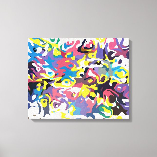 Toile Jours heureux œuvre d'art par RRW (Recto)