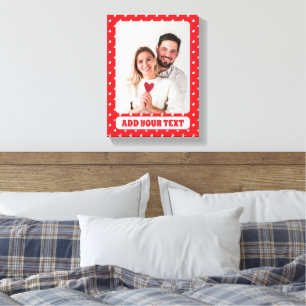 Toile Joyeuse Saint-Valentin Moderne Motif d'Amour