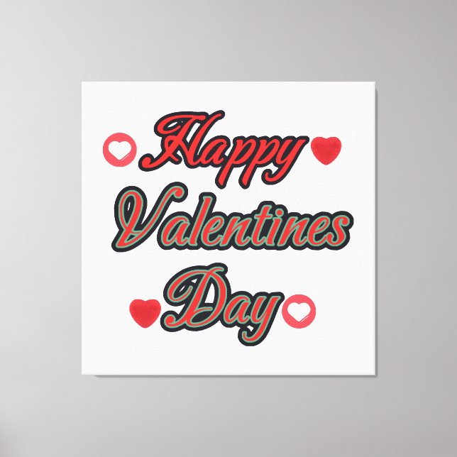 Toile Joyeuse Saint-Valentin pour le cadeau (Recto)
