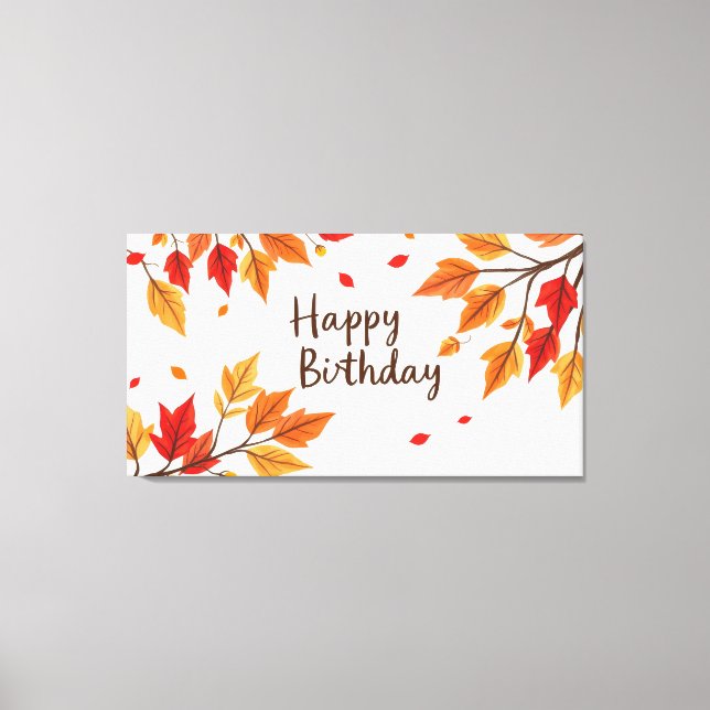 Toile Joyeux Anniversaire (Recto)