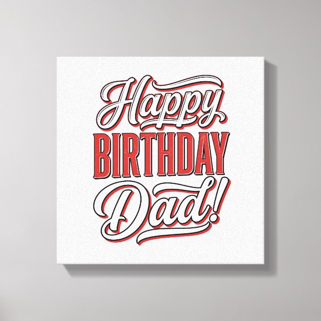 Toile Joyeux Anniversaire Papa Conception de Chemise de  (Recto)