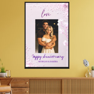 Toile Joyeux Anniversaire Personnalisé