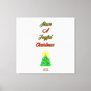 Toile joyeux enrobée de Noël