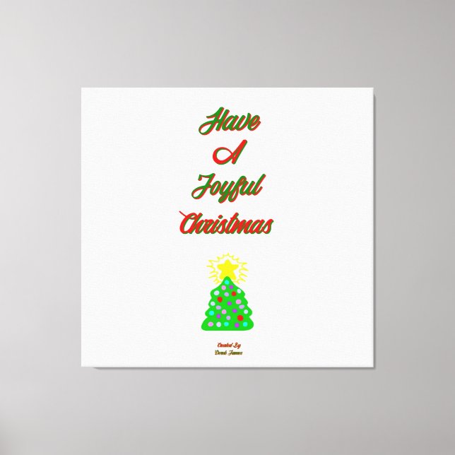 Toile joyeux enrobée de Noël (Recto)