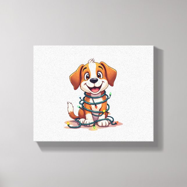 Toile Joyeux feux Beagles (Recto)
