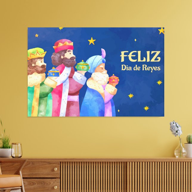 Toile Joyeux Jour Des Rois Mages (Insitu(Salon))