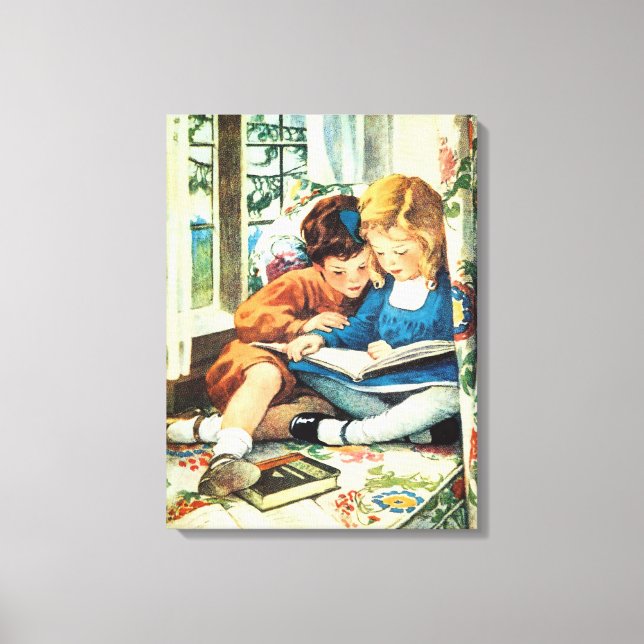Toile Joyeux Noël Jessie Willcox Smith Illustration (Recto)