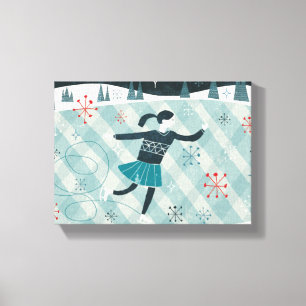 Toile Joyeux patineur de Christmastime