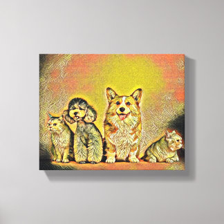 Toile Joyeux travail pour animaux de compagnie