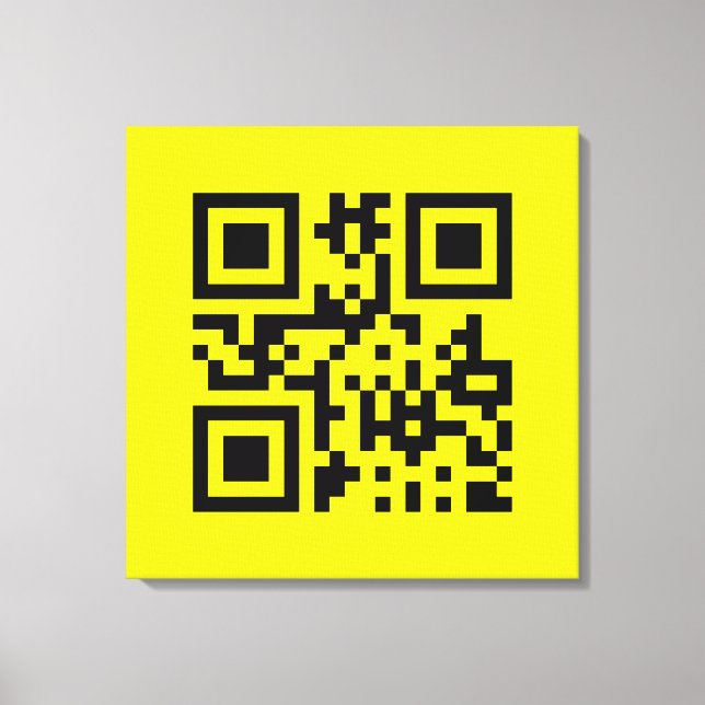 Toile ‹ Joyeux visage souriant Emoji — Code QR (Recto)