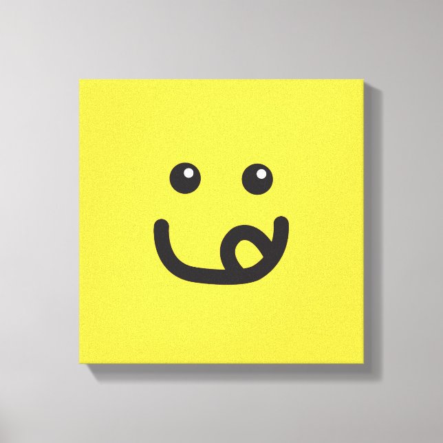 Toile Joyeux Yummy Face_banana jaune (Recto)