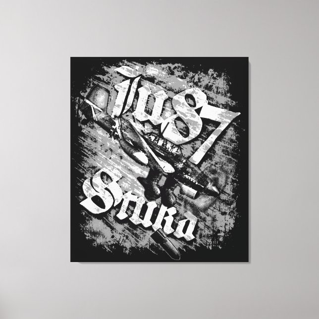 Toile Ju 87 Stuka Canvas Imprimer (Recto)