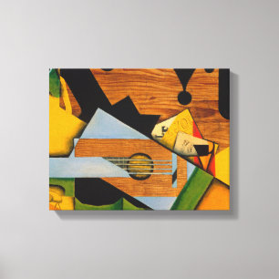 Toile Juan Gris - La Vie Toujours Avec Une Guitare