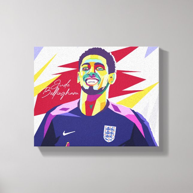 Toile Jude Bellingham Wpap Pop Art (Recto)