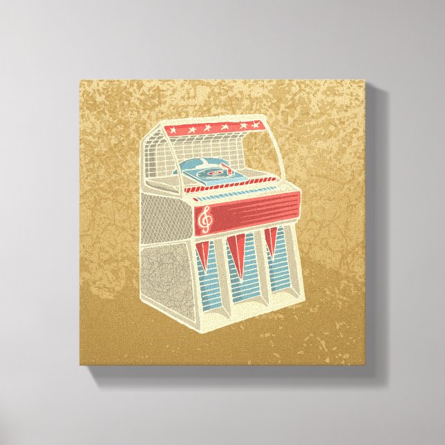 Toile Juke-box Grunge (Recto)
