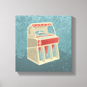 Toile Juke-box Grunge