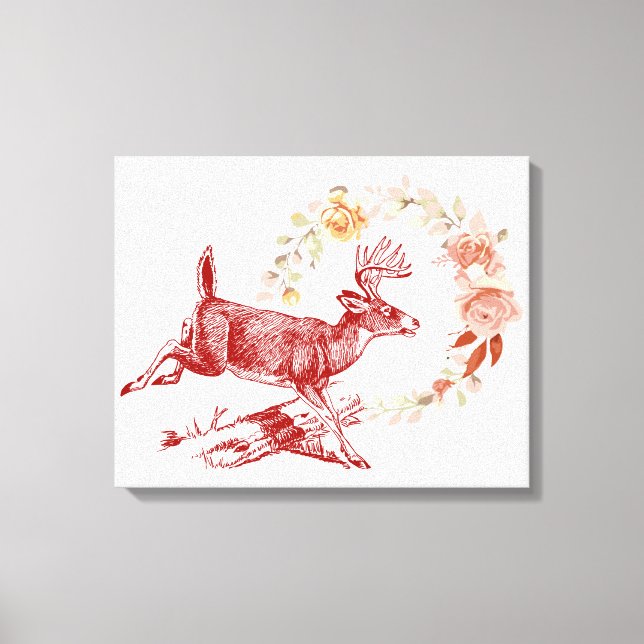 Toile Jumping Deer (Recto)