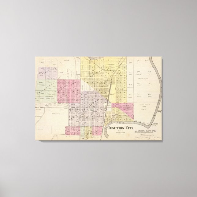 Toile Junction City, comté de Davis, Kansas (Recto)