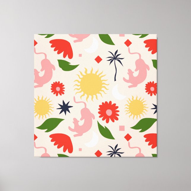 Toile Jungle céleste (Recto)