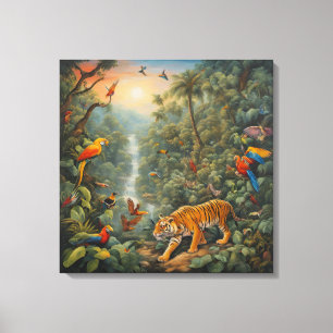 Toile Jungle Magique - Tableaux