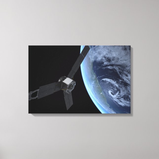 Toile Juno Spacecraft Pendant Son Vol Sur Terre (Recto)