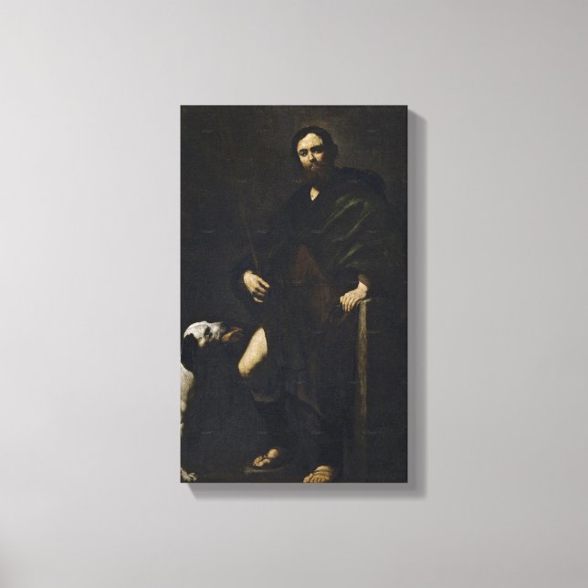 Toile Jusepe de Ribera - St Roch (Recto)