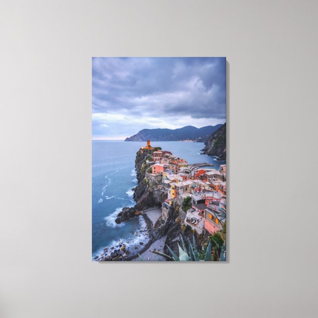 Toile Juste après le coucher du soleil | Vernazza, Cinqu (Recto)