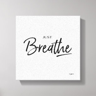 Toile Juste Respirer la citation de méditation de yoga