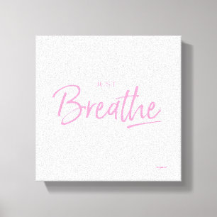 Toile Juste Respirer la citation de méditation de yoga