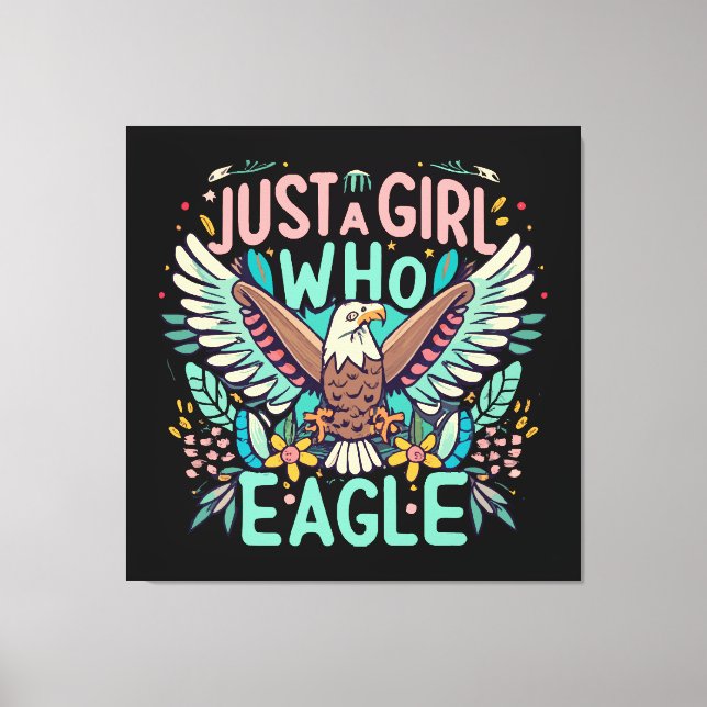 Toile juste une fille qui aime l'Aigle des Philippines (Recto)