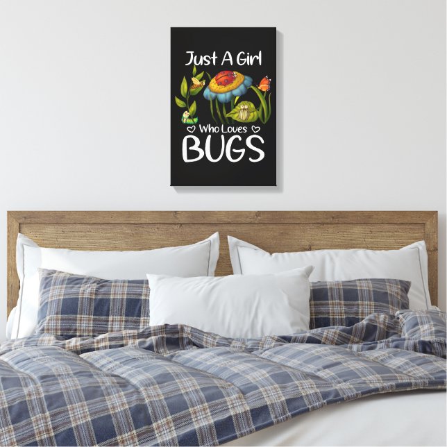Toile Juste une fille qui aime les insectes (Insitu(Chambre))