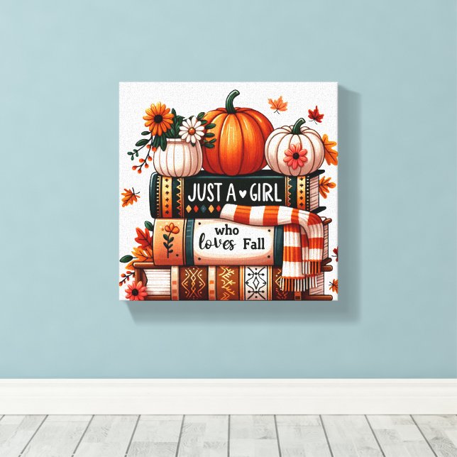 Toile Juste une fille qui aime tomber (Insitu (Plancher de Bois))