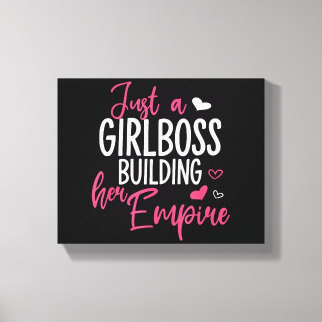 Toile Juste une patronne qui construit son empire femmes (Recto)