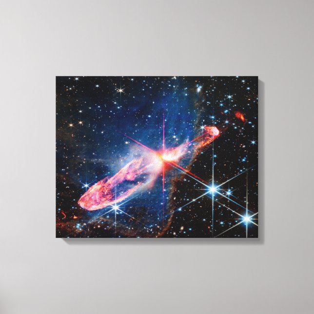 Toile JWST Herbig-Haro 46/47 Étoiles en formation active (Recto)