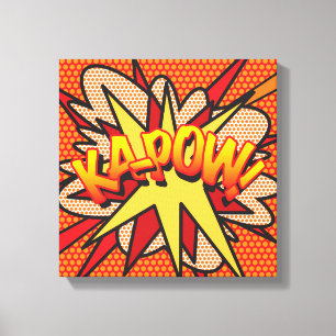 Toile KA-POW Amusant Art Pop Livre de Bande Dessinée Mod