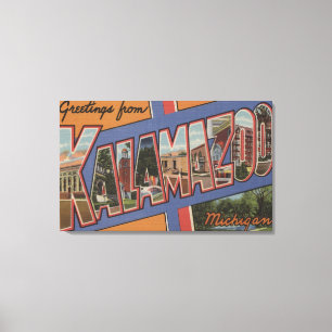 Toile Kalamazoo, Michigan - grandes scènes de lettre