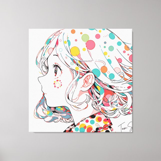 Toile Kaleidoscope Whispers Anime Japan (Recto)