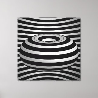 Toile Kalidascope noir blanc