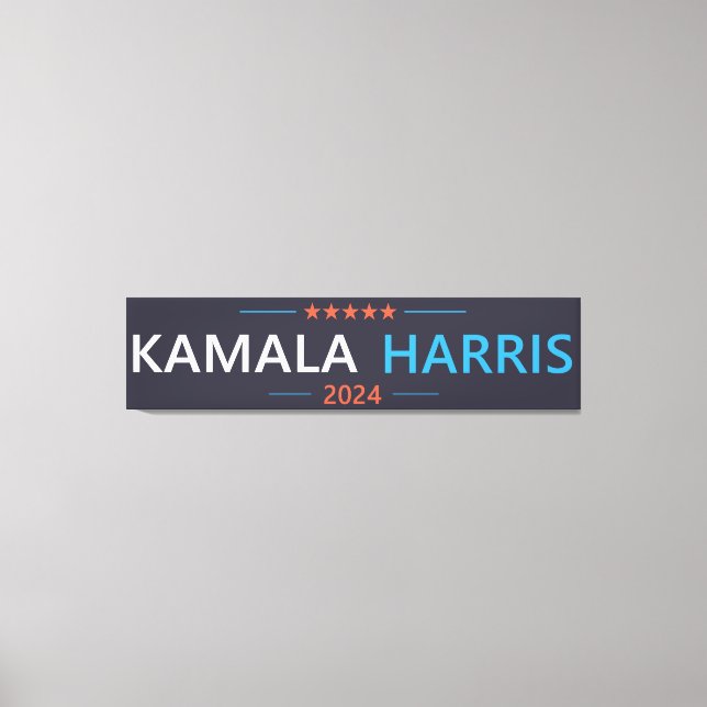 Toile Kamala Harris 2024 Présidente (Recto)