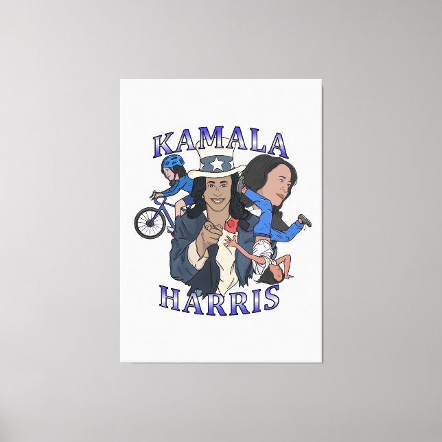Toile Kamala Harris Bootleg Rap (Recto)