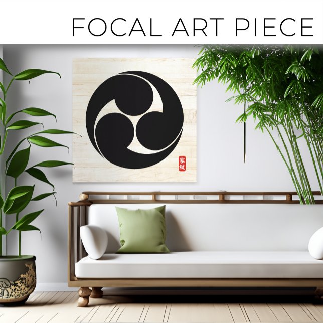 Toile KAMON ( crête de famille ) Yamamoto Canvas Imprime (Créateur téléchargé)