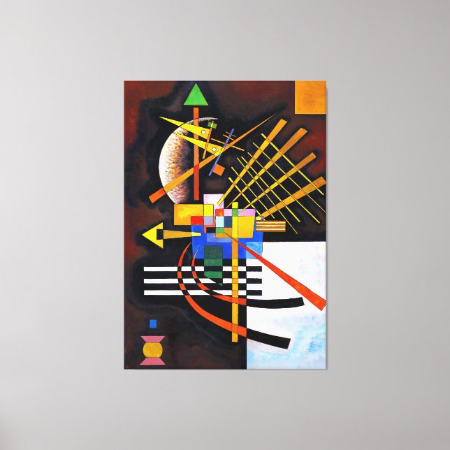 Toile KANDINSKY - AU-DESSUS ET À GAUCHE - 1925 - Bauhaus (Recto)
